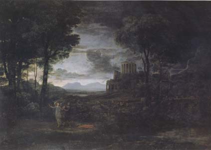 Nocturnal Landscape with Jacob and the Angel (mk17)